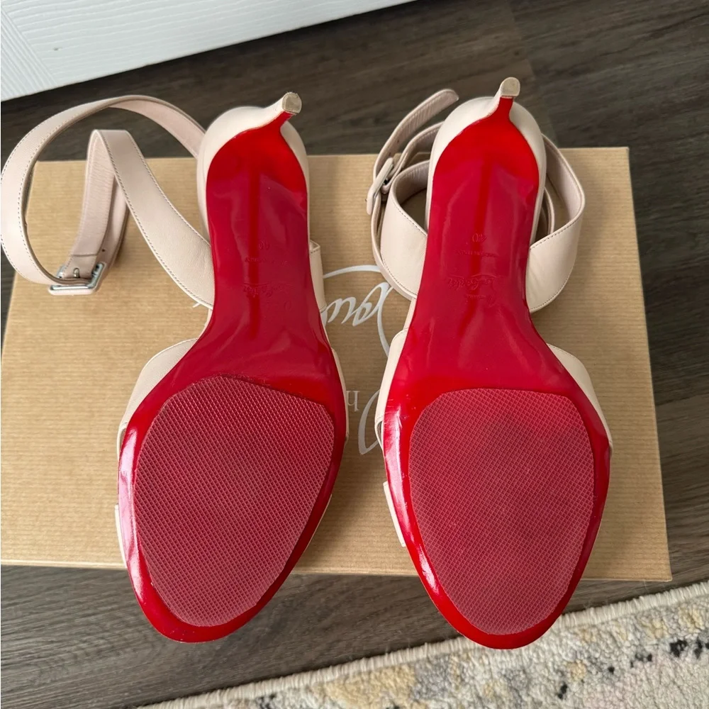 Christian Louboutin Mariza 85 Leather Sandals - Picture 11 of 12